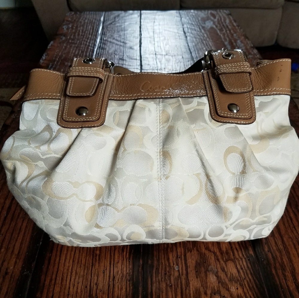 Coach Soho Pleated Signature Optic Tote